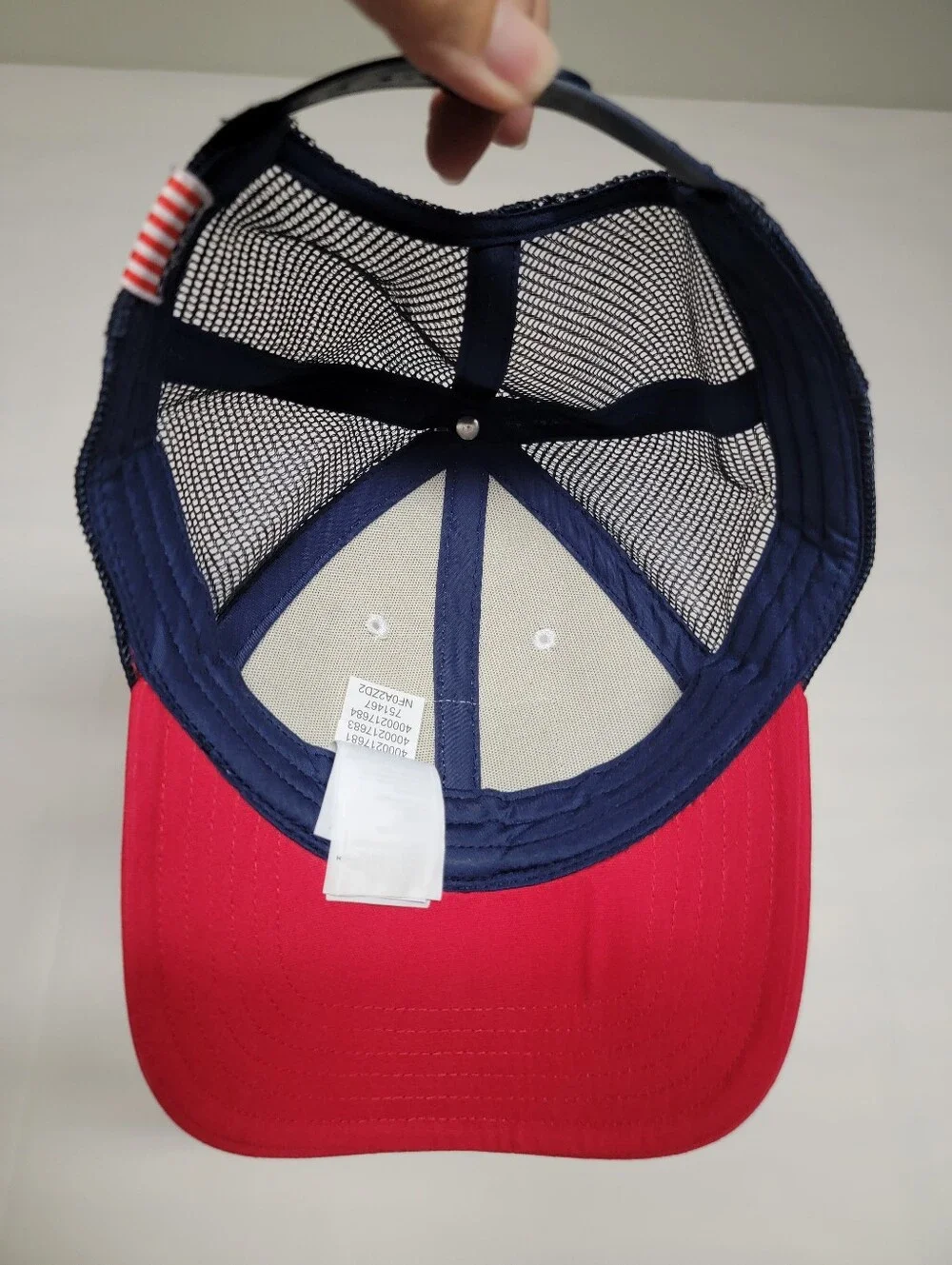 NWOT The North Face Trucker Hat with American Flag Patch